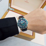 Citizen Mechanical Automatic Green Dial Brown Leather Strap Watch for Men - NJ0173-18X Buy Now By Citizen