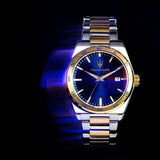 Maserati Velocità Date Blue Dial Two Tone Steel Strap Watch for Men - R8853152001 Authentic Buy Shop Now
