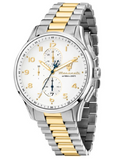 Maserati Sorpasso Chronograph White Dial Two Tone Steel Strap Watch for Men - R8873624003 Authentic Buy Shop Now