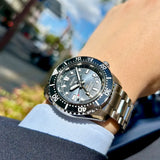 Seiko Prospex Diver Scuba Automatic Blue Dial Silver Steel Strap Watch for Men - SBEJ021 Buy Now By Seiko