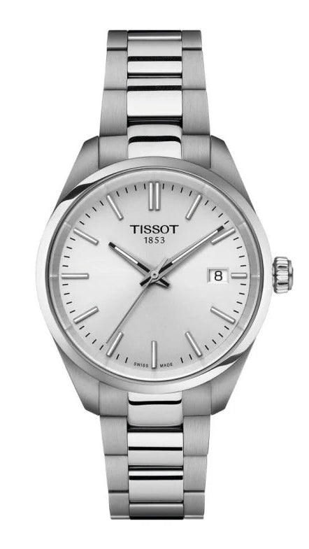 Tissot PR 100 Quartz Silver Dial Silver Steel Strap Watch for Women - T150.210.11.031.00 Authentic Buy Shop Now