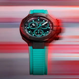 Tissot T Race Chronograph Black Dial Green Rubber Strap Watch for Men - T141.417.37.051.01 Buy Now By Tissot