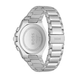 Hugo Boss Taper Chronograph White Dial Silver Steel Strap Watch for Men - 1514087 Authentic Buy Shop Now