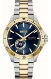 Hugo Boss Troper Chronograph Automatic Blue Dial Two Tone Steel Strap Watch for Men - 1514201 Authentic Buy Shop Now