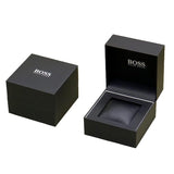 Hugo Boss Trace Chronograph Black Dial Black Leather Strap Watch for Men - 1514003 Authentic Buy Shop Now