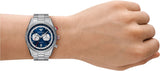 Emporio Armani Racer Chronograph Blue Dial Silver Steel Strap Watch for Men - AR11676 Buy Now By Emporio Armani