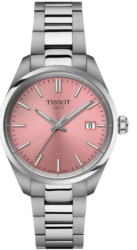 Tissot PR 100 Pink Dial Silver Steel Strap Watch for Women - T150.210.11.331.00 Authentic Buy Shop Now