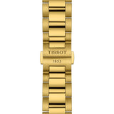 Tissot PR 100 Chronograph White Dial Gold Steel Strap Watch for Men - T150.417.33.031.00 Authentic Buy Shop Now