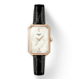 Tissot SRV White Mother of Pearl Dial Black Leather Strap Watch for Women - T160.110.36.113.00 Authentic Buy Shop Now