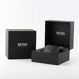 Hugo Boss Taper Chronograph Black Dial Black Steel Strap Watch for Men - 1514090 Authentic Buy Shop Now
