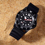 Citizen Mechanical Automatic Black Dial Black Rubber Strap Watch for Men - NJ0125-11E Buy Now By Citizen