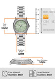 Emporio Armani Federica Mint Green Dial Silver Steel Strap Watch for Women - AR11656 Buy Now By Emporio Armani