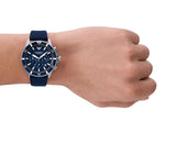 Emporio Armani World Explorer Chronograph Blue Dial Blue Nylon Strap Watch for Men - AR11588 Buy Now By Emporio Armani
