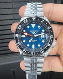 Seiko 5 Sports SKX Racers Heritage Velocity Blue Dial Silver Steel Strap Watch for Men - SSK045K1 Authentic Buy Shop Now