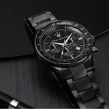 Maserati SFIDA Limited Edition Chronograph Black Dial Black Steel Strap Watch for Men - R8873640016 Authentic Buy Shop Now