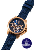 Maserati Successo Chronograph Blue Dial Blue Silicone Strap Watch for Men - R8871621034 Authentic Buy Shop Now