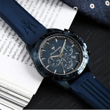 Maserati Traguardo Blue Edition Chronograph Blue Dial Blue Silicon Strap Watch for Men - R8871612042 Authentic Buy Shop Now