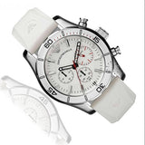 Emporio Armani Sportivo Chronograph White Dial White Rubber Strap Watch for Men - AR5947 Buy Now By Emporio Armani