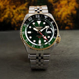 Seiko 5 Sports Forest Green Sunrise Limited Edition Green Dial Silver Steel Strap Watch for Men - SSK050K1 Authentic Buy Shop Now