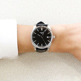 Tissot PR 100 Black Dial Black Leather Strap Watch for Men - T150.410.16.051.00 Authentic Buy Shop Now