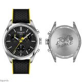 Tissot PR 100 Tour De France Chronograph Black Dial Silver Steel Strap Watch for Men - T150.417.11.051.00 Authentic Buy Shop Now