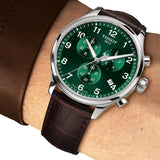 Tissot Chrono XL Classic Green Dial Brown Leather Strap Watch for Men - T116.617.16.092.00 Authentic Buy Shop Now