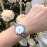 Tissot T-Lady Flamingo Diamonds Mother of Pearl Dial SIlver Steel Strap Watch for Women - T094.210.11.116.02 Authentic Buy Shop Now