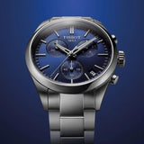 Tissot PR 100 Chronograph Blue Dial Silver Steel Strap Watch for Men - T150.417.11.041.00 Authentic Buy Shop Now