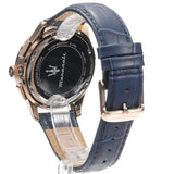 Maserati Sorpasso Chronograph Blue Dial Blue Leather Strap Watch for Men - R8871624009 Authentic Buy Shop Now