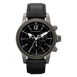 Burberry Utilitarian Chronograph Black Dial Black Leather Strap Watch for Men - BU7813 Authentic Buy Shop Now