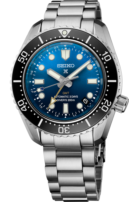 Seiko Prospex 1968 Heritage Divers GMT US Limited Edition Blue Dial Silver Steel Strap Watch for Men - SPB477J1 Authentic Buy Shop Now