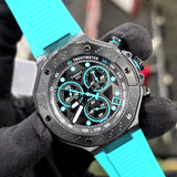 Tissot T Race Chronograph Black Dial Green Rubber Strap Watch for Men - T141.417.37.051.01 Buy Now By Tissot