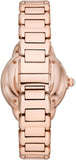 Emporio Armani Mia Meccanico Mother of Pearl Dial Rose Gold Steel Strap Watch for Women - AR60072 Buy Now By Emporio Armani