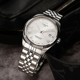 Tissot Ballade Powermatic 80 COSC Silver Dial Silver Steel Strap Watch for Men - T156.408.11.033.00 Authentic Buy Shop Now