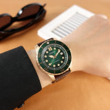 Citizen Mechanical Automatic Green Dial Brown Leather Strap Watch for Men - NJ0173-18X Buy Now By Citizen