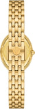 Tory Burch Oval White Dial Gold Steel Strap Watch for Women - TBW6032 Buy Now By Tory Burch