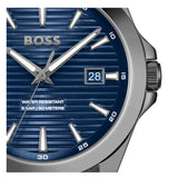 Hugo Boss Strike Blue Dial Gunmetal Grey Steel Strap Watch for Men - 1514175 Buy Now By Hugo Boss