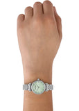 Emporio Armani Gianni T Bar Green Dial Silver Steel Strap Watch for Women - AR11667 Buy Now By Emporio Armani