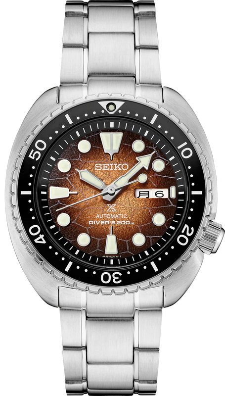 Seiko Prospex US Special Edition King Turtle Automatic Brown Dial Silver Steel Strap Watch for Men - SRPH55 Buy Now By Seiko