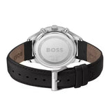 Hugo Boss Avery Chronograph Blue Dial Black Leather Strap Watch for Men - 1514156 Authentic Buy Shop Now