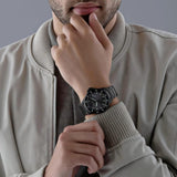 Emporio Armani World Explorer Black Dial Black Steel Strap Watch for Men - AR11398 Buy Now By Emporio Armani