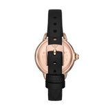 Emporio Armani Mia Mother of Pearl Dial Black Leather Strap Watch for Women - AR11598 Buy Now By Emporio Armani