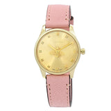 Gucci G Timeless Gold Dial Pink Leather Strap Watch for Women - YA1265041 Authentic Buy Shop Now