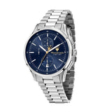 Maserati Sorpasso Chronograph Blue Dial Silver Steel Strap Watch for Men - R8873624004 Authentic Buy Shop Now