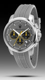Maserati Successo Chronograph Grey Dial Grey Rubber Strap Watch for Men - R8871621043 Authentic Buy Shop Now