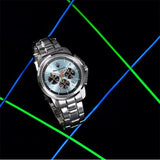 Maserati Successo Chronograph Ice Blue Dial Silver Steel Strap Watch for Men - R8873621044 Authentic Buy Shop Now