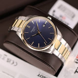 Tissot PR 100 Blue Dial Two Tone Steel Strap Watch for Men - T150.410.22.041.00 Authentic Buy Shop Now
