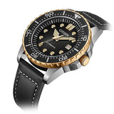 Citizen Mechanical Automatic Black Dial Black Leather Strap Watch for Men - NJ0176-10E Buy Now By Citizen