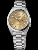 Seiko 5 Sports SNXS Automatic Gold Dial Silver Steel Strap Watch for Men - SRPL59K1 Authentic Buy Shop Now