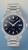 Tissot PRC 100 Solar Quartz Blue Dial Silver Steel Strap Watch for Men - T151.422.11.041.00 Authentic Buy Shop Now